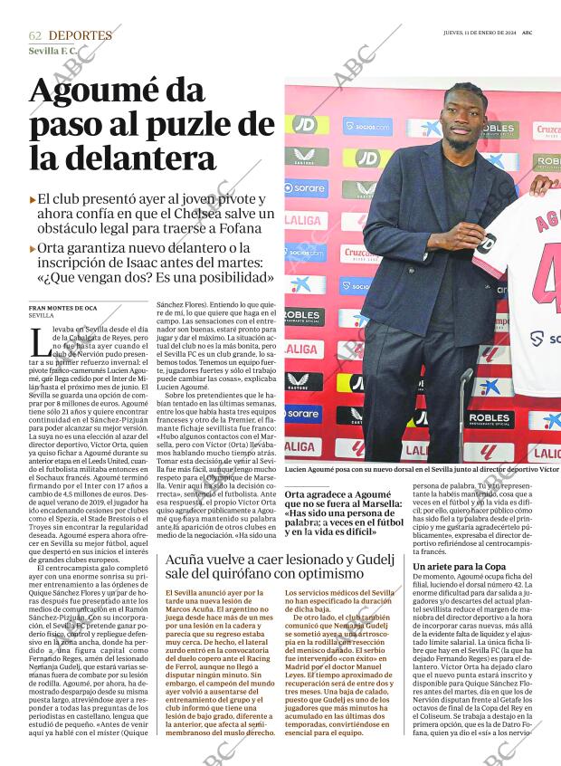 ABC SEVILLA 11-01-2024 página 62