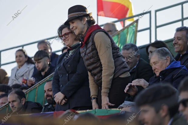 Novillada celebrada en la plaza de toros portátil de La Puebla del Río para el...