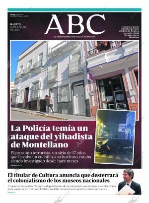 ABC SEVILLA 23-01-2024 página 1