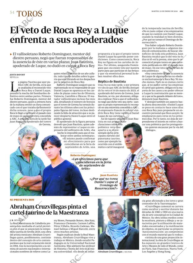 ABC SEVILLA 23-01-2024 página 54
