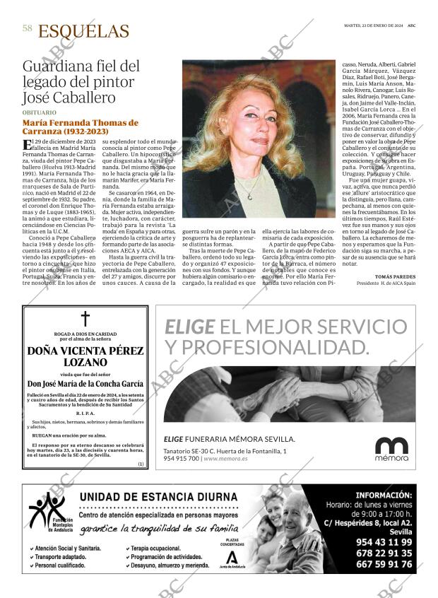 ABC SEVILLA 23-01-2024 página 58