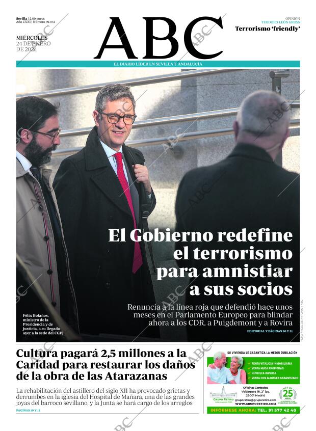 ABC SEVILLA 24-01-2024 página 1