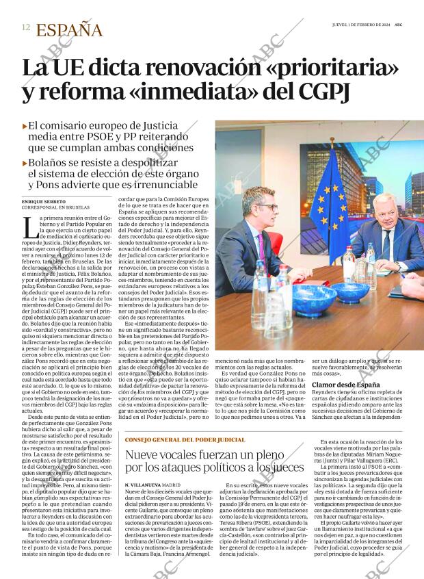 ABC MADRID 01-02-2024 página 12