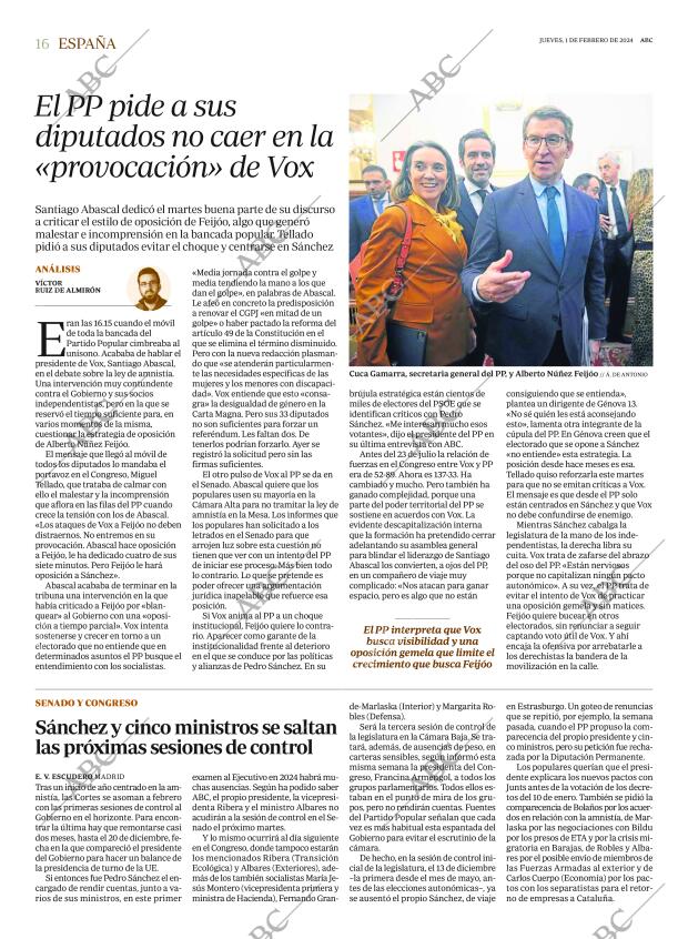 ABC MADRID 01-02-2024 página 16