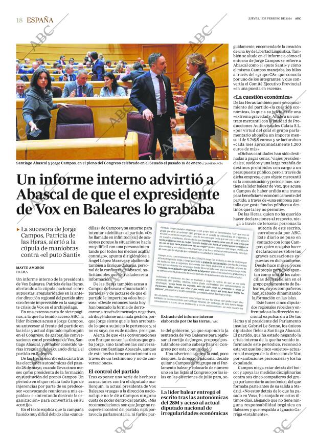 ABC MADRID 01-02-2024 página 18
