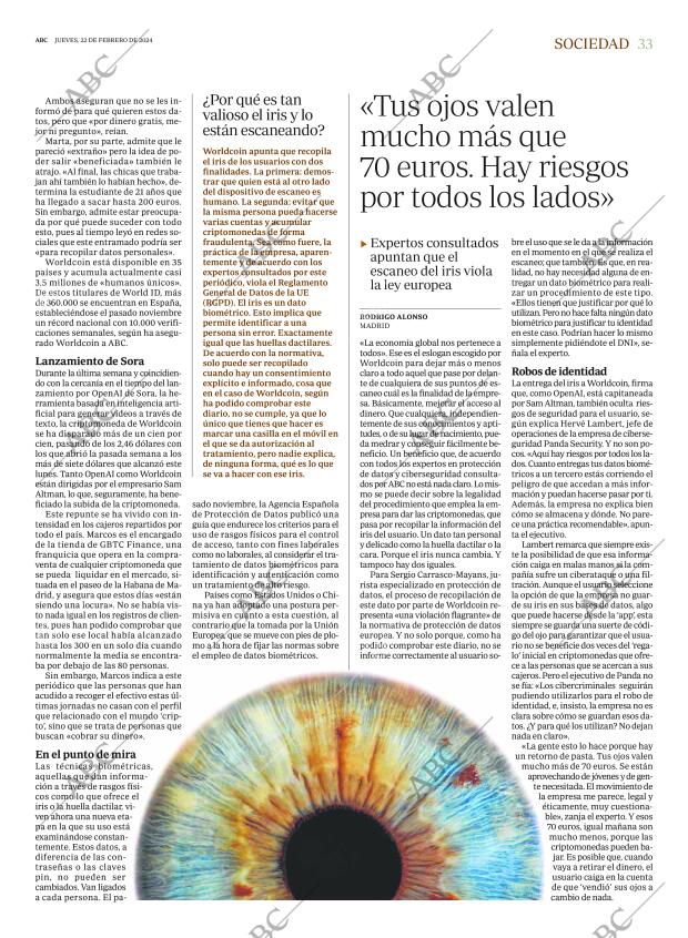 ABC MADRID 22-02-2024 página 33