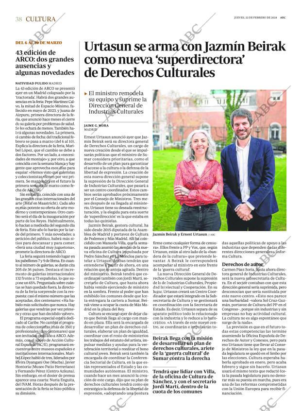 ABC MADRID 22-02-2024 página 38