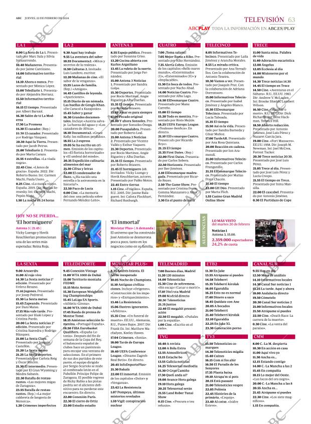ABC MADRID 22-02-2024 página 63