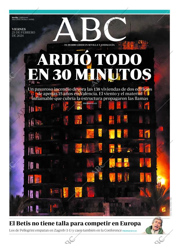 ABC SEVILLA 23-02-2024 página 1