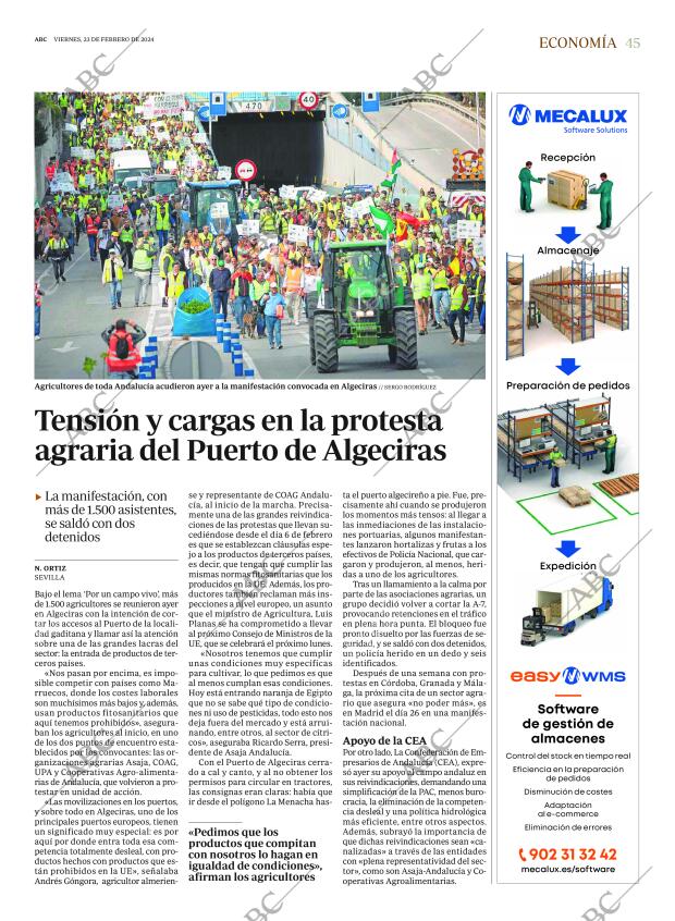 ABC SEVILLA 23-02-2024 página 45