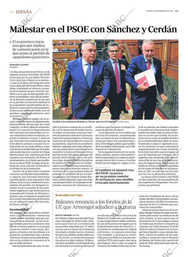 ABC MADRID 29-02-2024 página 14