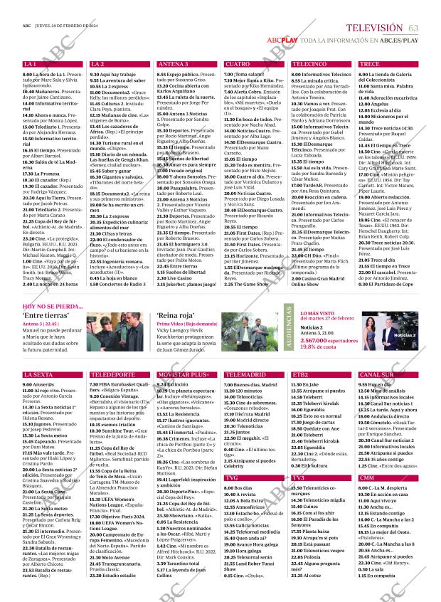 ABC MADRID 29-02-2024 página 63