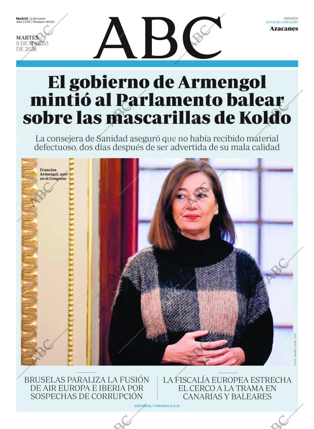 ABC MADRID 05-03-2024 página 1