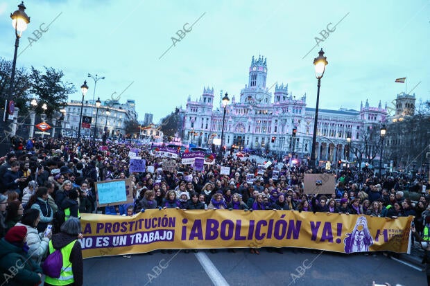 Manifestación del 8-M. Movimiento feminista abolicionista