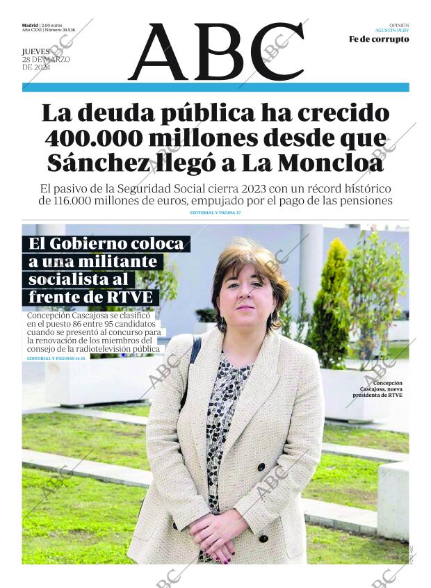 ABC MADRID 28-03-2024 página 1