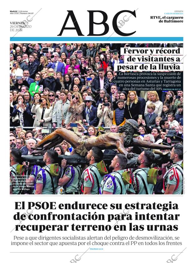 ABC MADRID 29-03-2024 página 1
