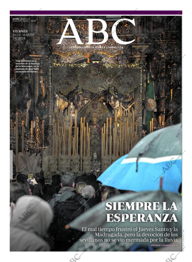 ABC SEVILLA 29-03-2024 página 1