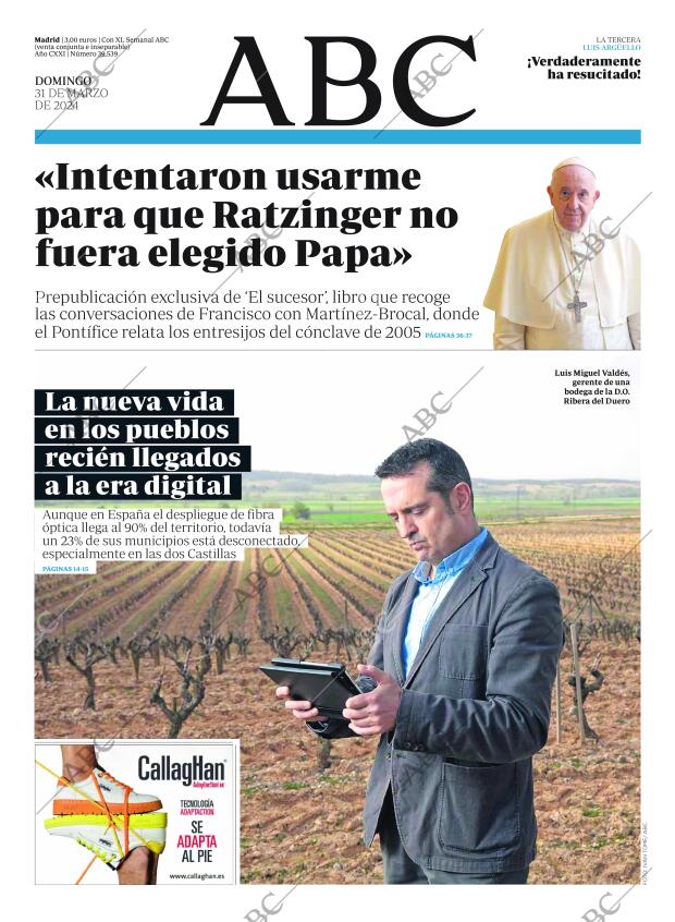 ABC MADRID 31-03-2024 página 1