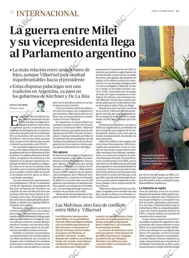 ABC MADRID 01-04-2024 página 22