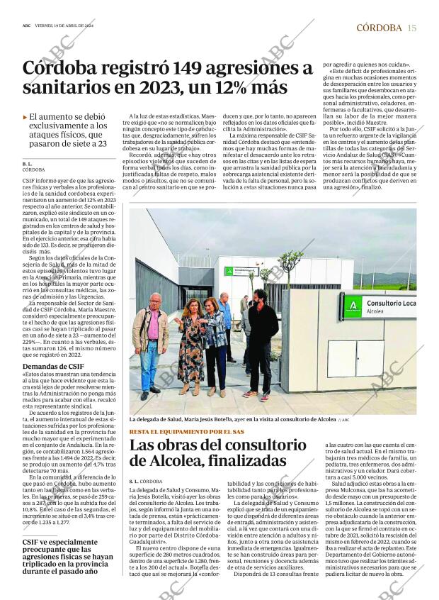 ABC CORDOBA 19-04-2024 página 15