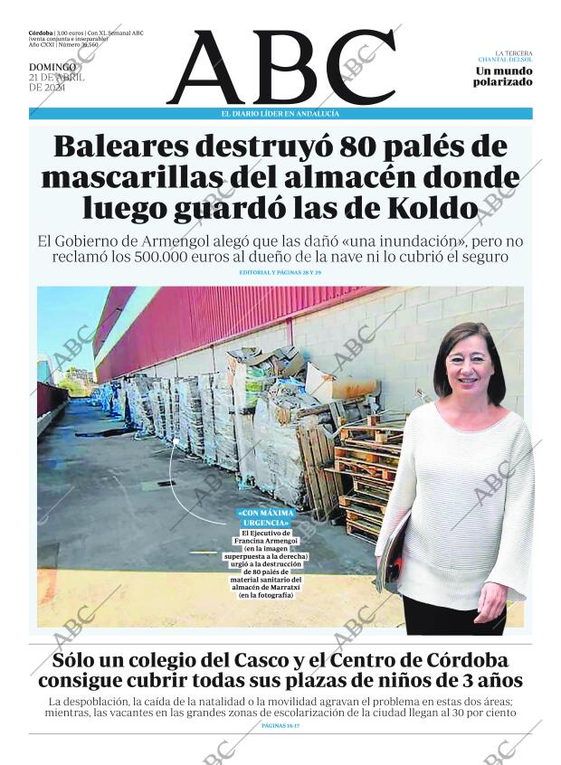 ABC CORDOBA 21-04-2024 página 1