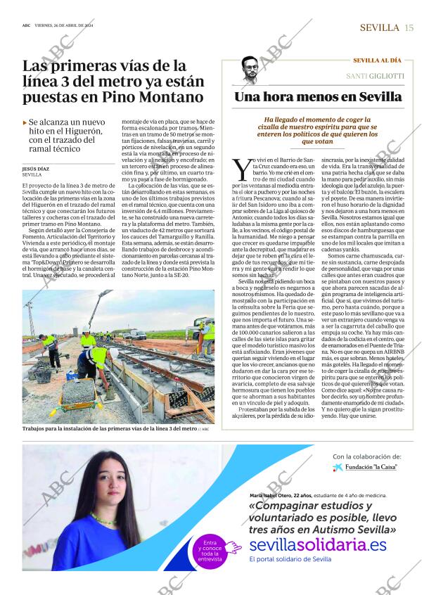 ABC SEVILLA 26-04-2024 página 15