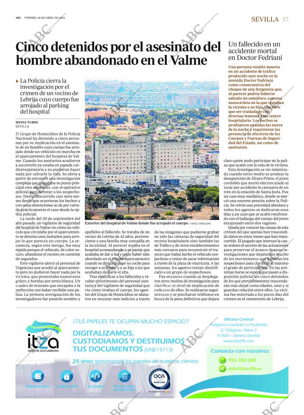 ABC SEVILLA 26-04-2024 página 17