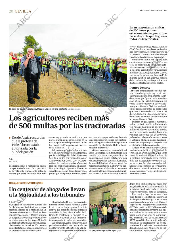 ABC SEVILLA 26-04-2024 página 20