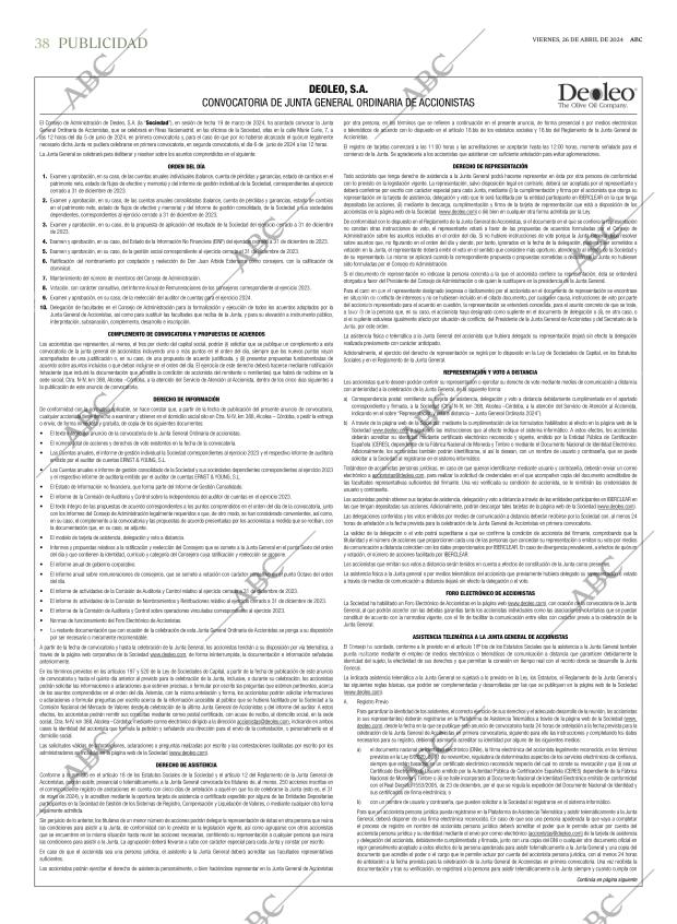 ABC SEVILLA 26-04-2024 página 38