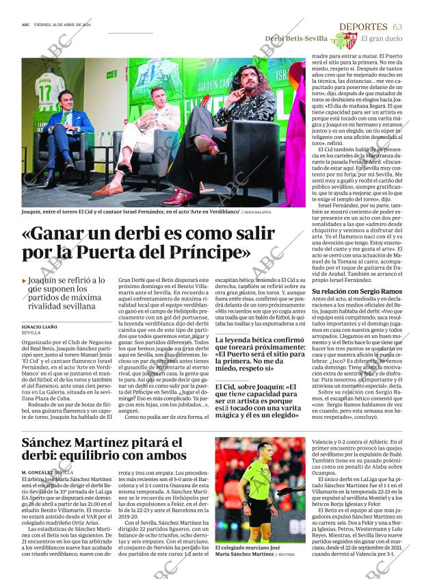 ABC SEVILLA 26-04-2024 página 63