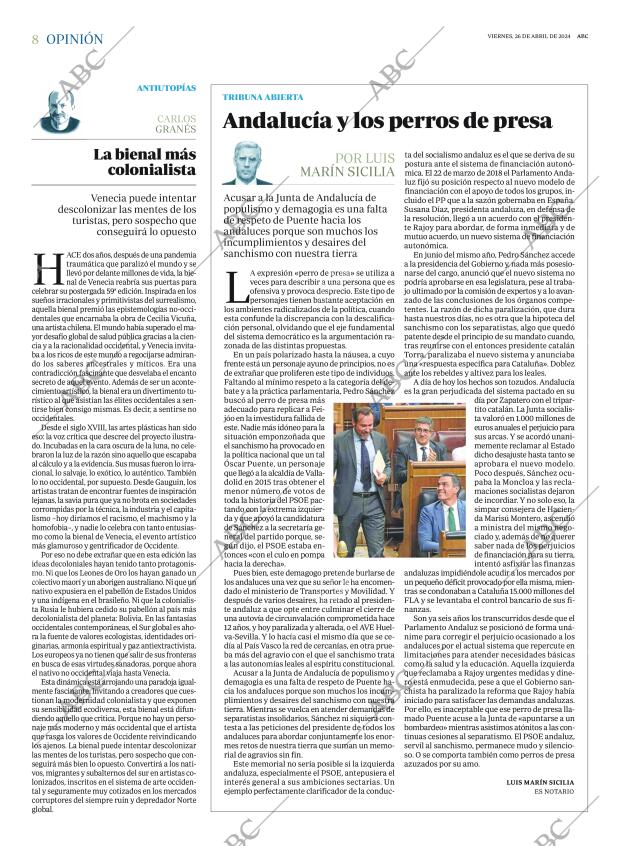 ABC SEVILLA 26-04-2024 página 8