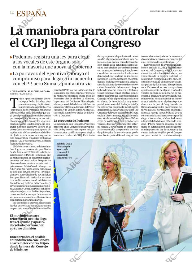 ABC MADRID 01-05-2024 página 12