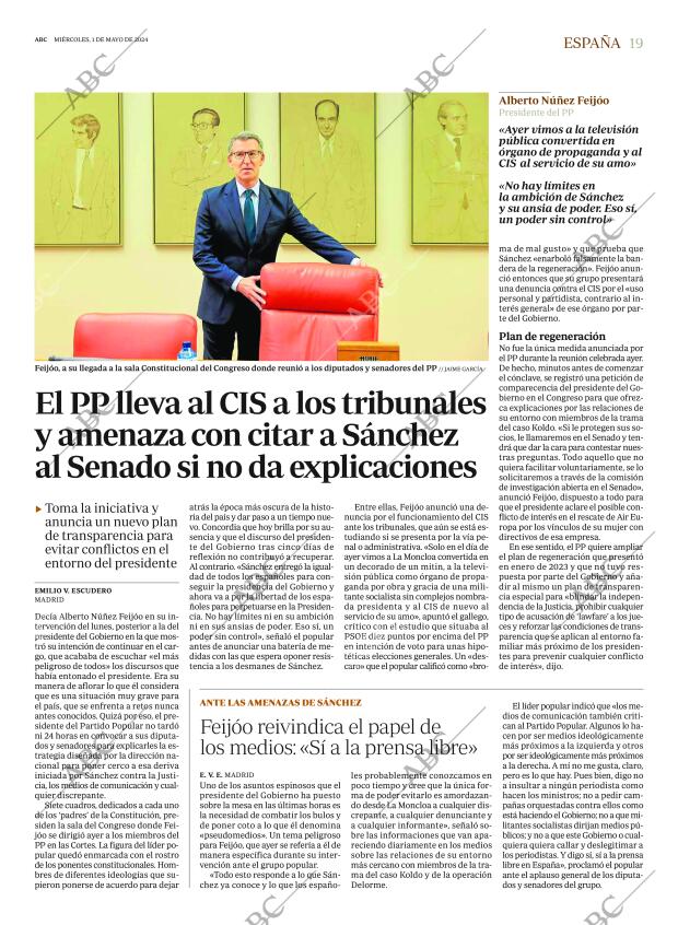 ABC MADRID 01-05-2024 página 19