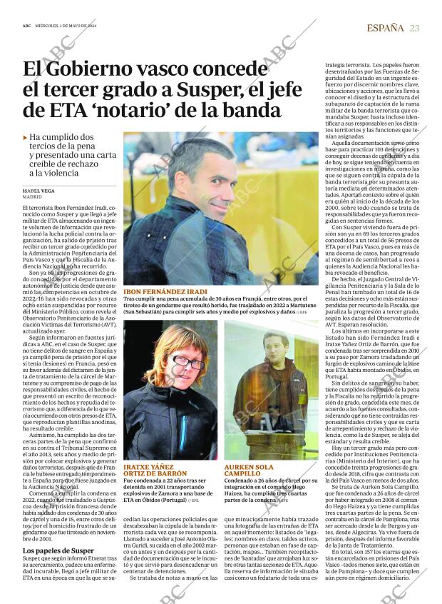ABC MADRID 01-05-2024 página 23