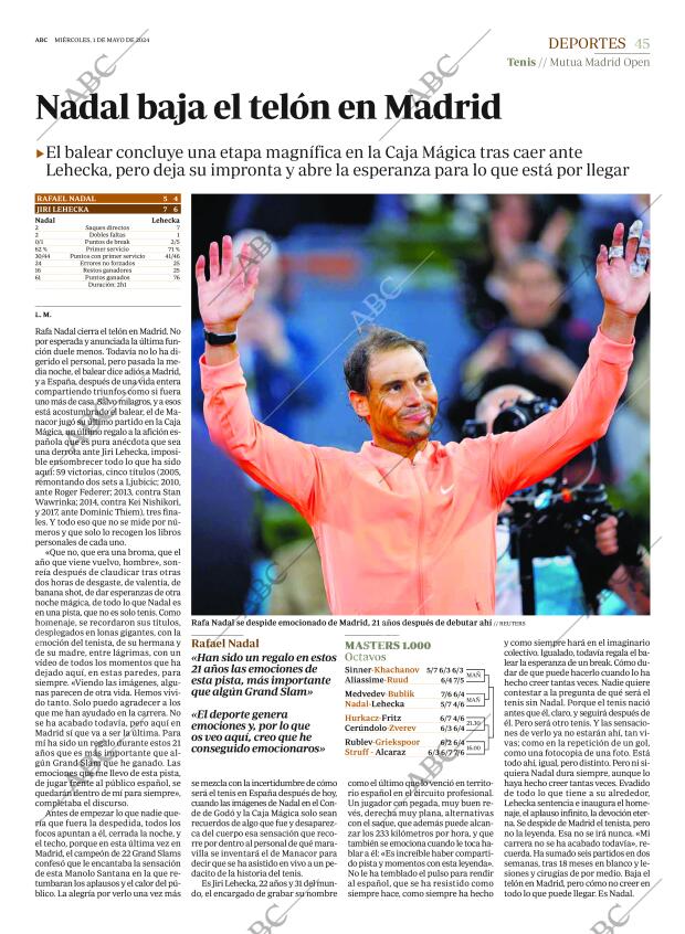 ABC MADRID 01-05-2024 página 45