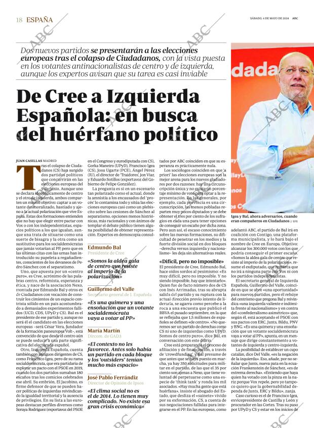 ABC MADRID 04-05-2024 página 18