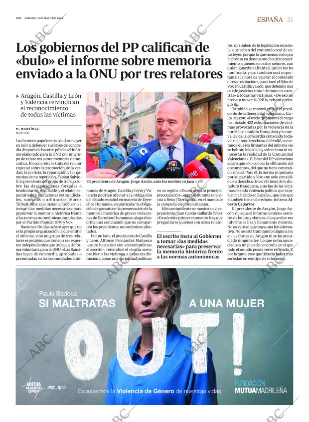 ABC MADRID 04-05-2024 página 21
