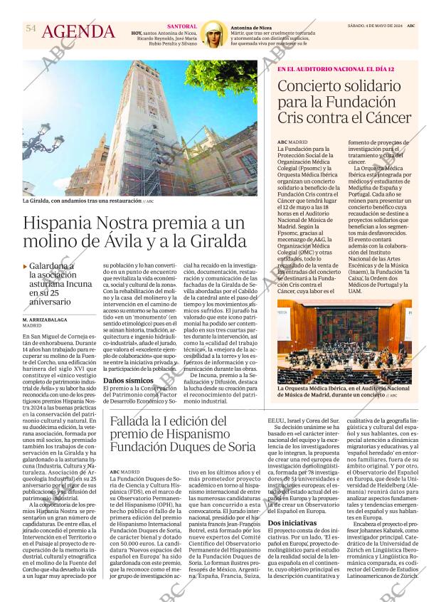 ABC MADRID 04-05-2024 página 54