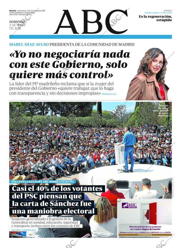 ABC MADRID 05-05-2024 página 1