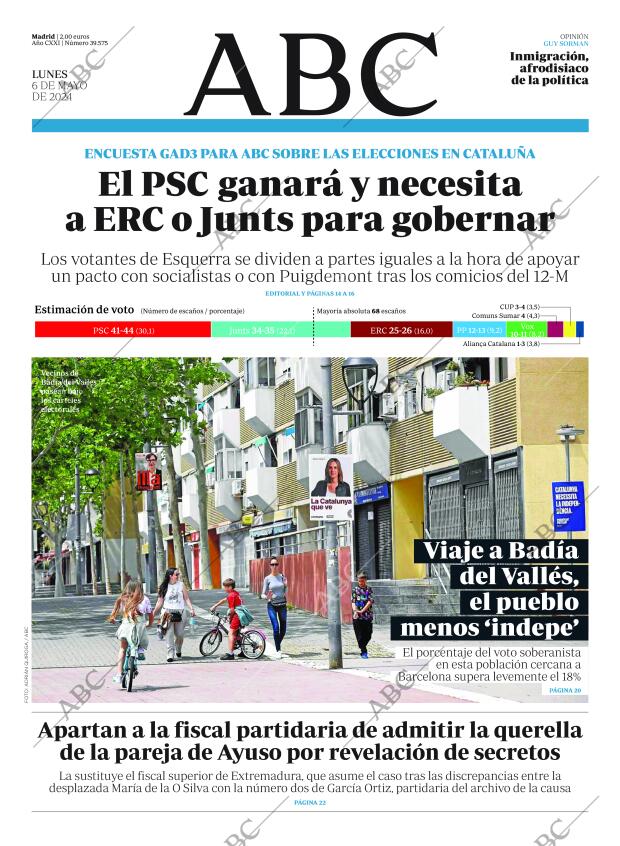 ABC MADRID 06-05-2024 página 1