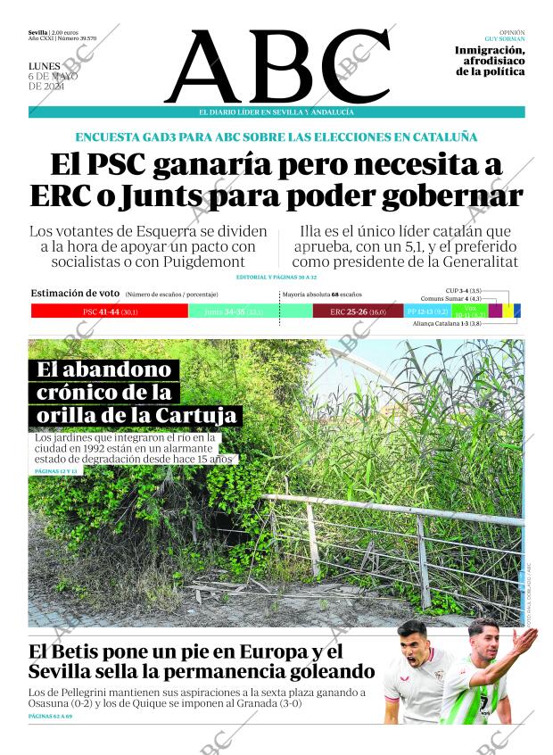 ABC SEVILLA 06-05-2024 página 1