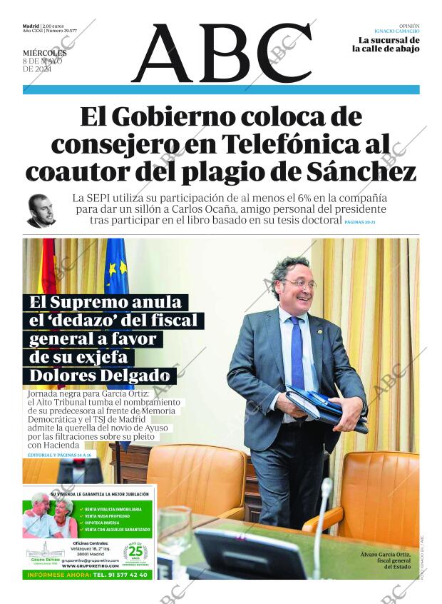 ABC MADRID 08-05-2024 página 1