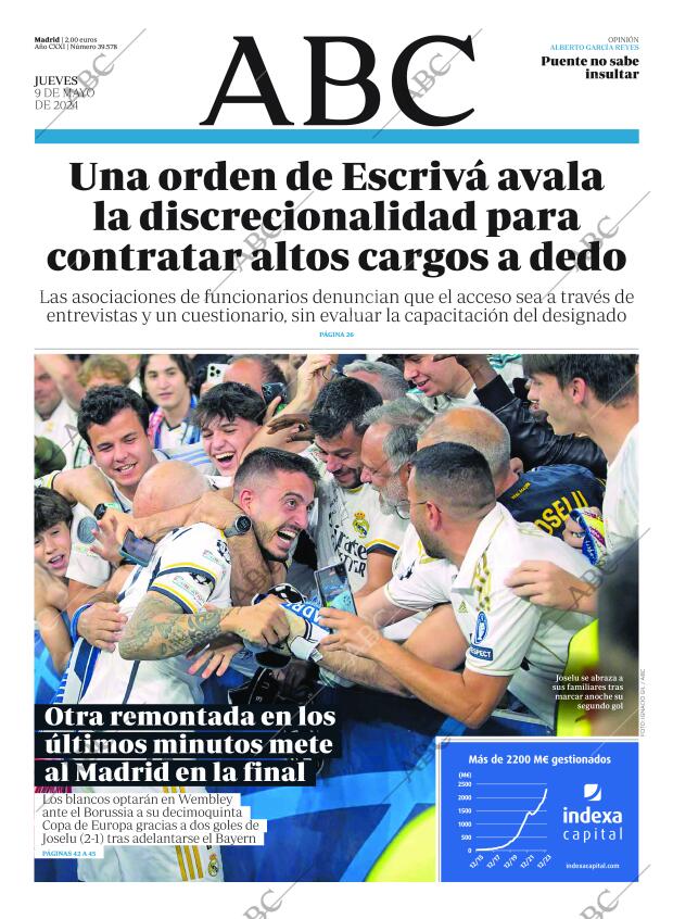ABC MADRID 09-05-2024 página 1