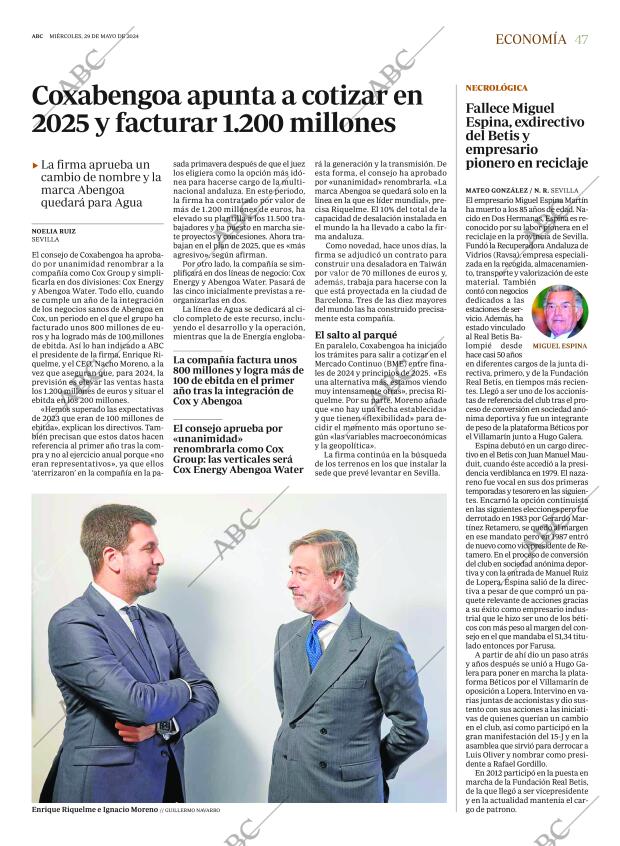 ABC SEVILLA 29-05-2024 página 47