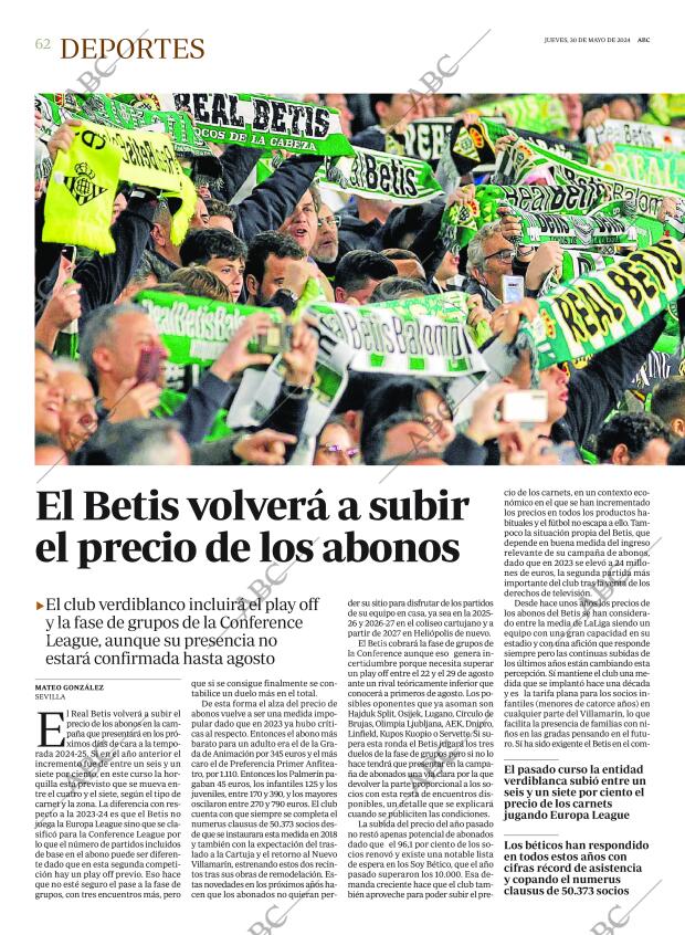 ABC SEVILLA 30-05-2024 página 62