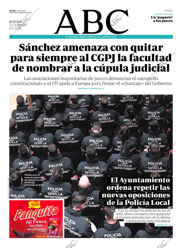 ABC SEVILLA 13-06-2024 página 1