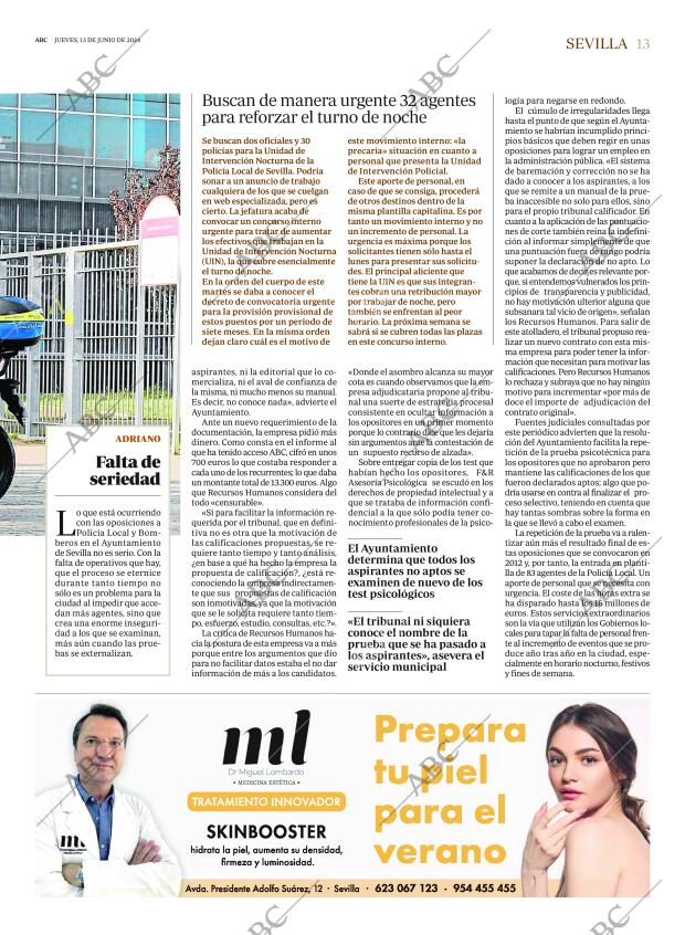ABC SEVILLA 13-06-2024 página 13