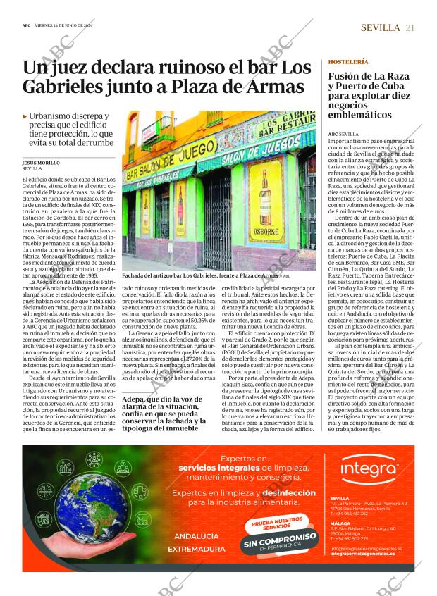ABC SEVILLA 14-06-2024 página 21