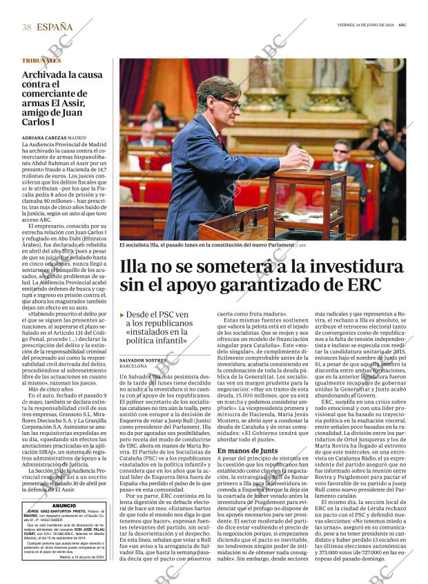 ABC SEVILLA 14-06-2024 página 38