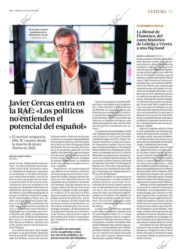 ABC SEVILLA 14-06-2024 página 55